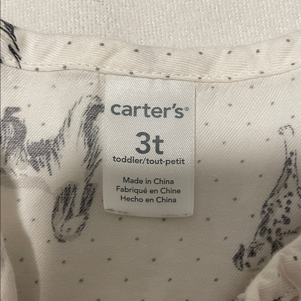 Charming White and Black Kids Dress size 3T - Picture 4 of 5
